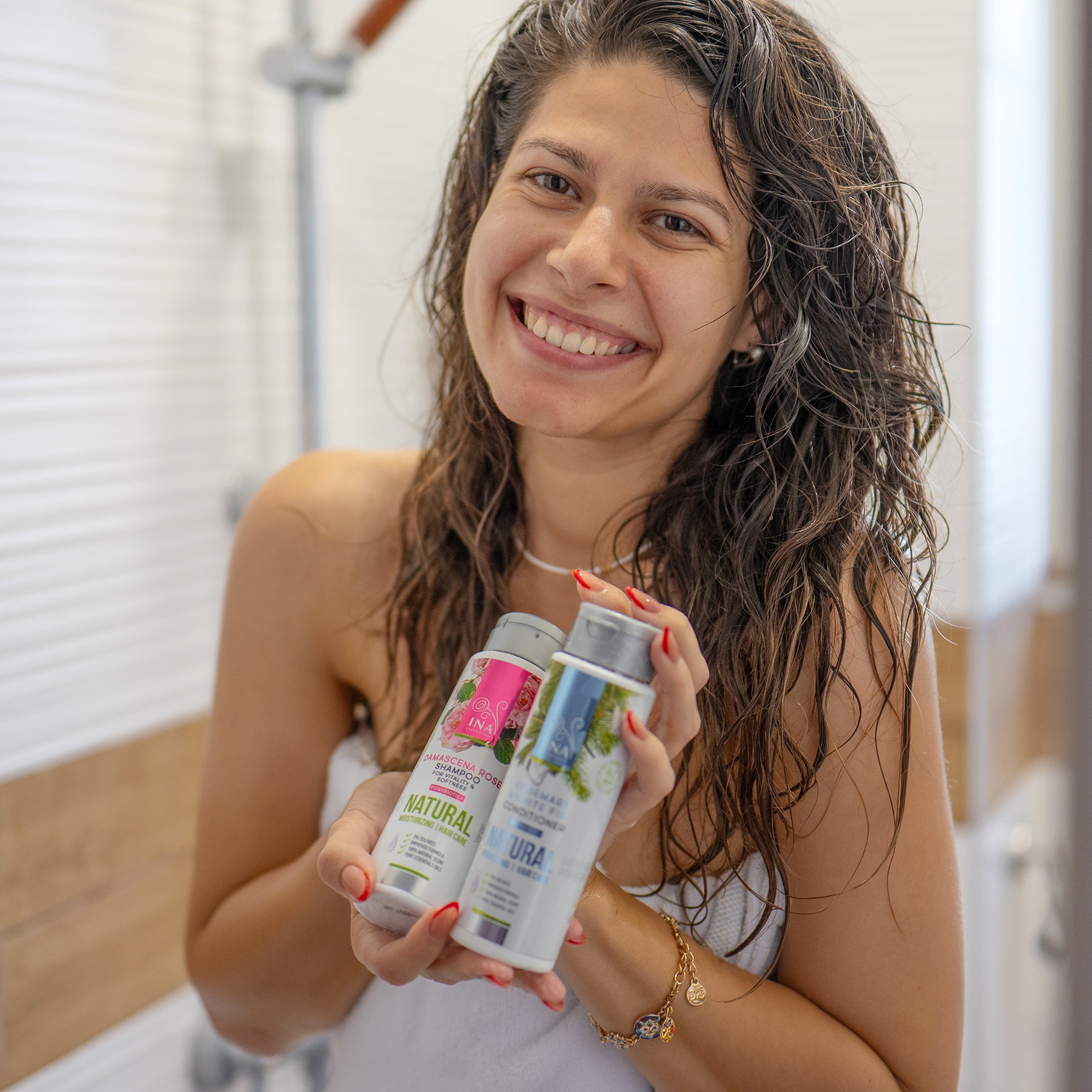 Naturlig Rose Shampoo til Tørt og Beskadiget hår