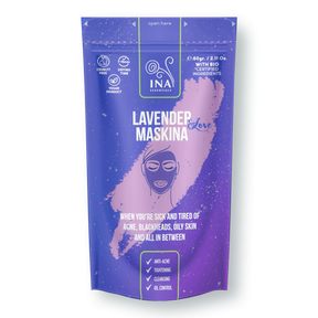 Ansigtsmasker - Lavendel Maskina - varig pleje til fedtet Problemudsat hud